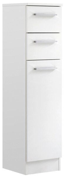 SPODNÁ SKRINKA, biela, biela, 30/119/33 cm Carryhome - Kúpeľňové skrinky