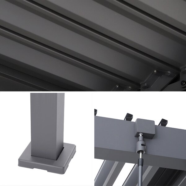 PERGOLA velikost: 389/238,5/296,2 cm Gardenson - Online Only záhrada, Online Only