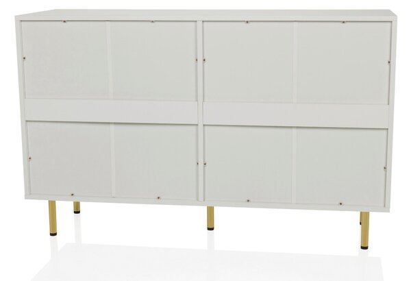 ŠIROKÁ KOMODA, biela, 120/75/40 cm MID.YOU - Online Only drobný nábytok, Online Only