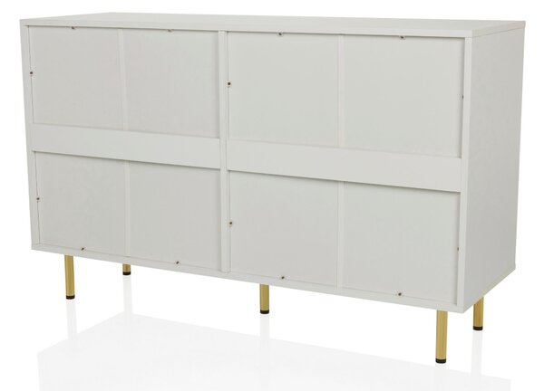 ŠIROKÁ KOMODA, biela, 120/75/40 cm MID.YOU - Online Only drobný nábytok, Online Only