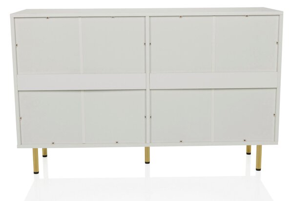 ŠIROKÁ KOMODA, biela, 120/75/40 cm MID.YOU - Online Only drobný nábytok, Online Only