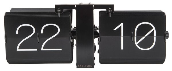 NÁSTENNÉ HODINY čierna, biela 36/14/9 cm Karlsson - Hodiny, Online Only