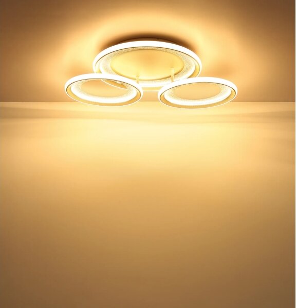 Globo 48064-40S - LED stropné svietidlo GLITRA LED/40W/230V 3000K 60,5x62,5 cm