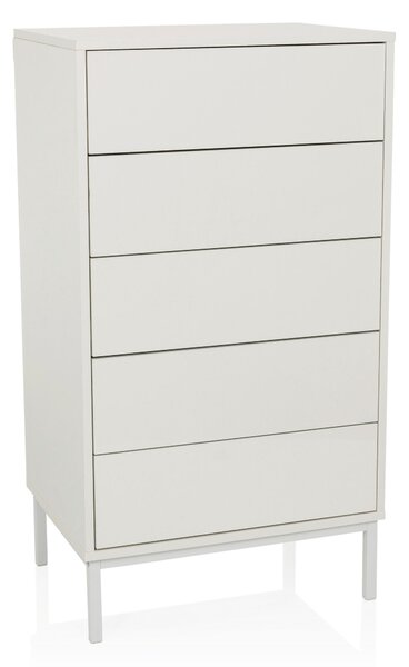 KOMODA, biela, 55/100/40 cm MID.YOU - Komody, Online Only