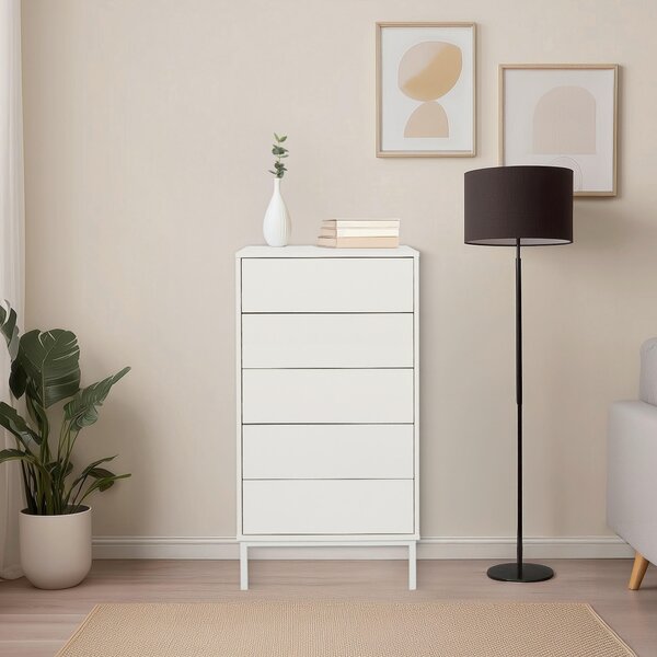 KOMODA, biela, 55/100/40 cm MID.YOU - Komody, Online Only