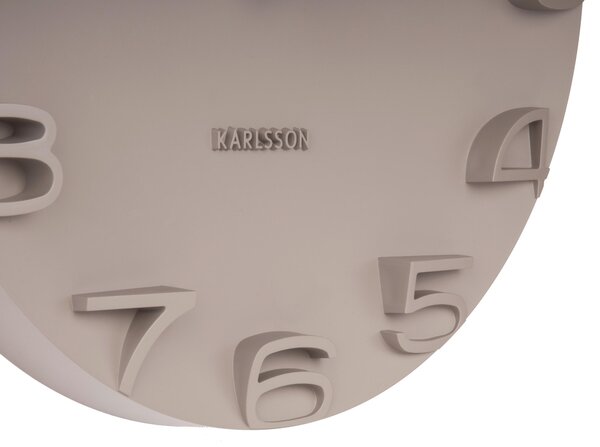 NÁSTENNÉ HODINY sivá 42/42/5 cm Karlsson - Hodiny, Online Only