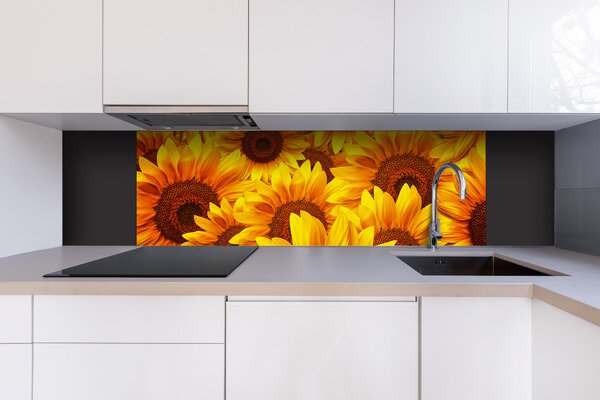 DIMEX | Dibond doska za kuchynskú linku | DBW-18060-051 Slnečnica | 180 x 60 cm