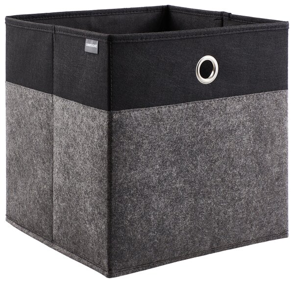 SKLADACÍ BOX, kov, textil, kartón, 32/32/32 cm Carryhome - Úložné boxy & dekoračné boxy