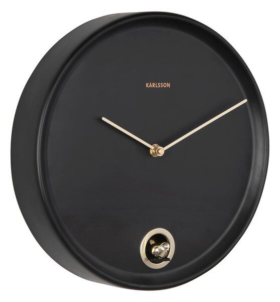 NÁSTENNÉ HODINY čierna 30 cm Karlsson - Hodiny, Online Only