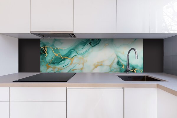 DIMEX | Dibond doska za kuchynskú linku | DBW-18060-208 Smaragdový mramor | 180 x 60 cm