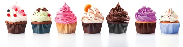 DIMEX | Dibond doska za kuchynskú linku | DBW-18060-232 Cupcaky | 180 x 60 cm