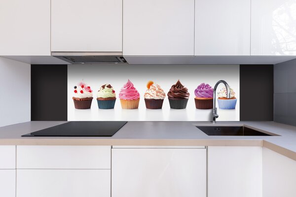 DIMEX | Dibond doska za kuchynskú linku | DBW-18060-232 Cupcaky | 180 x 60 cm