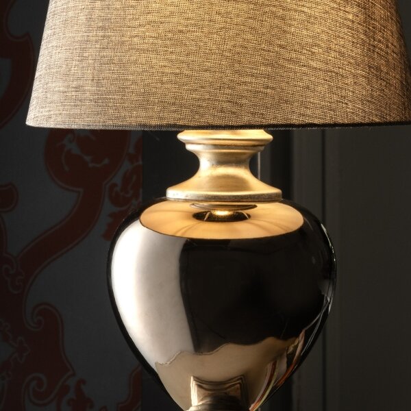 ONLI - Stolná lampa AMADEUS 1xE27/15W/230V sivá