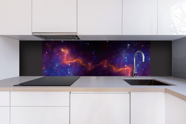 DIMEX | Dibond doska za kuchynskú linku | DBW-18060-236 Farebná galaxia | 180 x 60 cm
