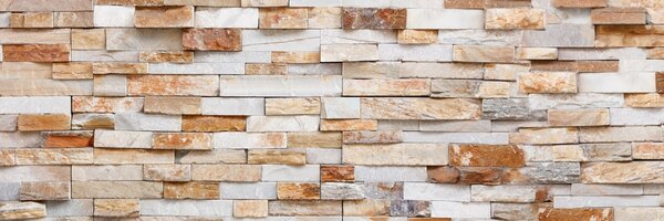 DIMEX | Dibond doska za kuchynskú linku | DBW-18060-303 Prírodný kamenný múr | 180 x 60 cm