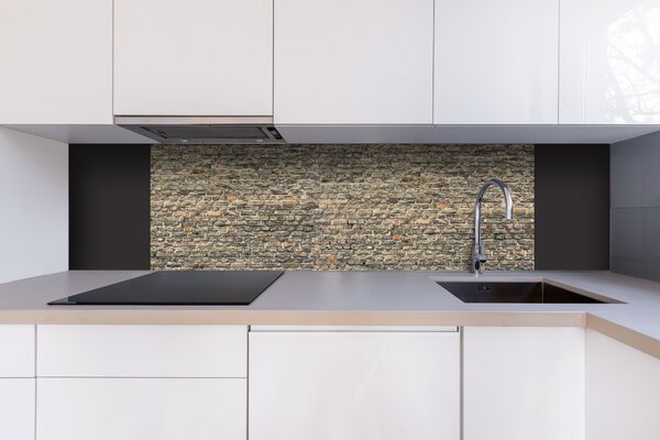 DIMEX | Dibond doska za kuchynskú linku | DBW-18060-254 Starý tehlový múr | 180 x 60 cm