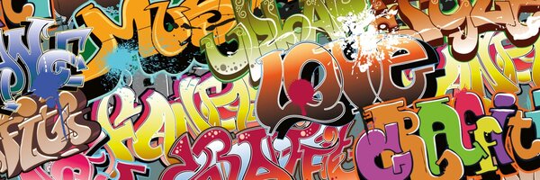 DIMEX | Dibond doska za kuchynskú linku | DBW-18060-020 Graffiti | 180 x 60 cm