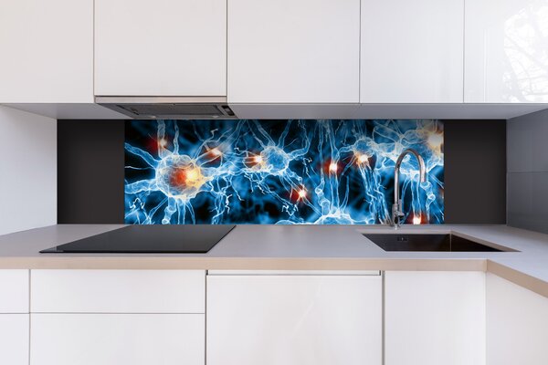 DIMEX | Dibond doska za kuchynskú linku | DBW-18060-238 Nervové synapsie | 180 x 60 cm