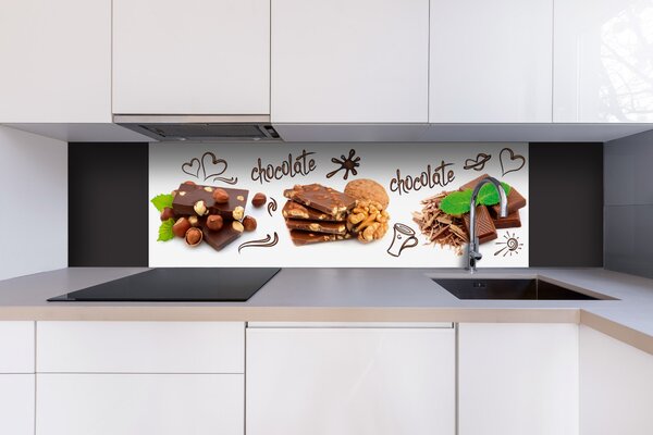 DIMEX | Dibond doska za kuchynskú linku | DBW-18060-021 Čokoláda | 180 x 60 cm