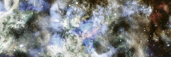 DIMEX | Dibond doska za kuchynskú linku | DBW-18060-239 Hlboký vesmír | 180 x 60 cm