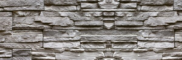 DIMEX | Dibond doska za kuchynskú linku | DBW-18060-258 Sivý kamenný múr | 180 x 60 cm