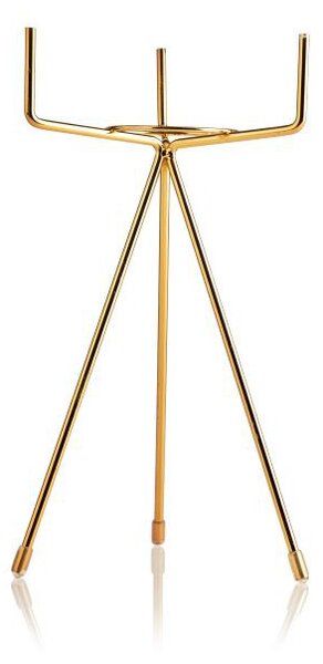 KERAMICKÝ KVETINÁČ SO STOJANOM EMMA SMOOTH 28X13 CM BIELA