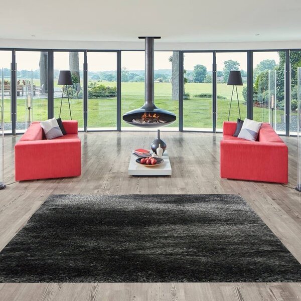 Berfin Dywany, Kusový koberec Seven Soft 7901 Black Grey, 80x150, šedá, obývacia izba