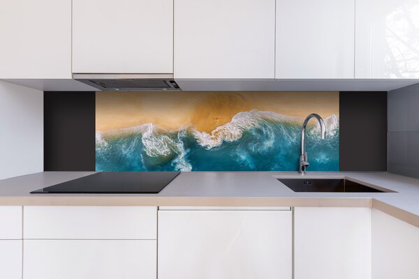 DIMEX | Dibond doska za kuchynskú linku | DBW-18060-163 Modrý oceán | 180 x 60 cm