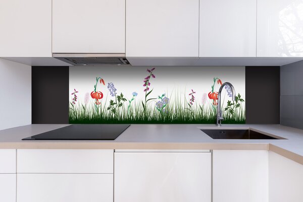 DIMEX | Dibond doska za kuchynskú linku | DBW-18060-182 Lúčny dizajn | 180 x 60 cm