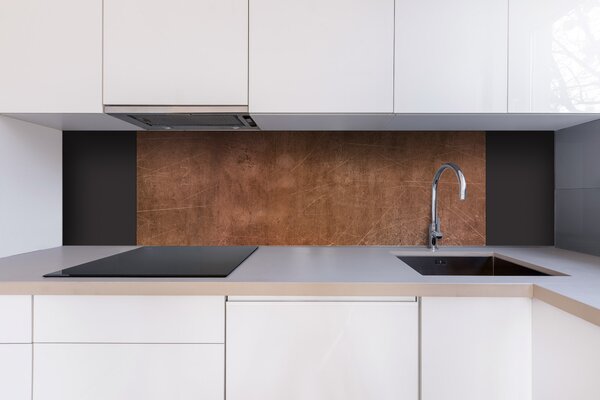 DIMEX | Dibond doska za kuchynskú linku | DBW-18060-294 Medené pozadie | 180 x 60 cm