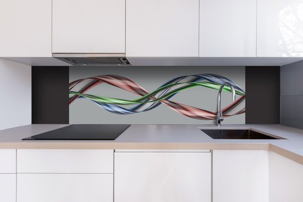 DIMEX | Dibond doska za kuchynskú linku | DBW-18060-093 Trblietajúca sa vlna | 180 x 60 cm