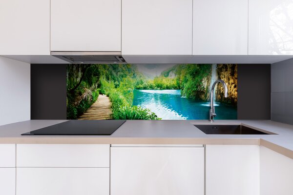 DIMEX | Dibond doska za kuchynskú linku | DBW-18060-034 Relax v lese | 180 x 60 cm