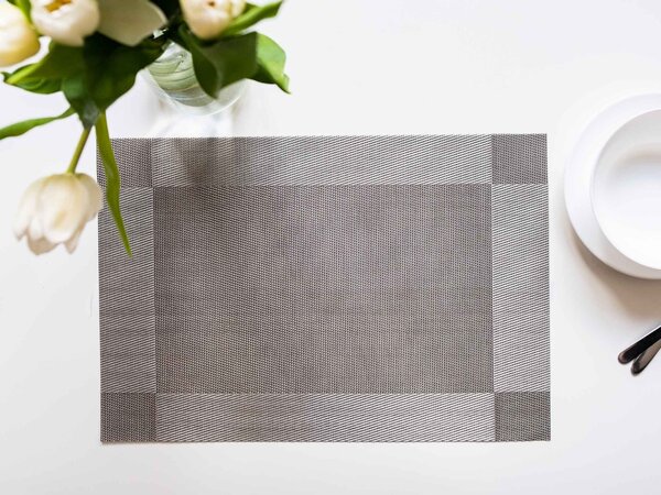 Prestieranie Deluxe 30 × 45 cm – Majda štvorce sivé