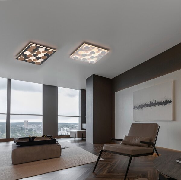 STROPNÉ LED SVIETIDLO, 55/55/7,5 cm Cinque - Interiérové svietidlá