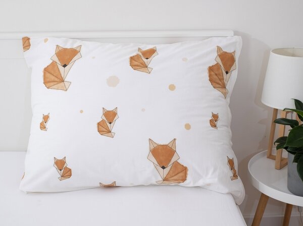 Bavlnená obliečka na vankúš Renforcé 70 × 90 cm – Líšky