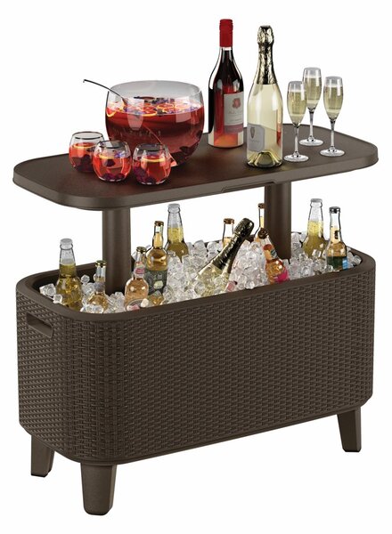 Záhradný stolík BUNCH BAR RATTAN | hnedá