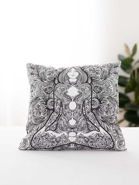 Obliečka na vankúš mikroplyš 45 × 45 cm - Buddha 6 L02