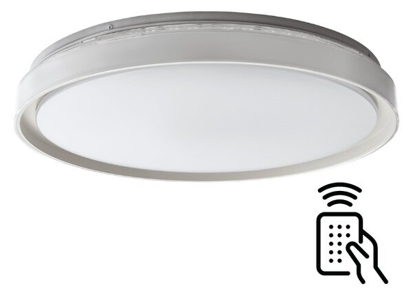 Eglo 99779 SELUCI stropné svietidlo LED 4x10W 4600lm 3000-6500K biela, číra, diaľkový ovládač, stmievateľné