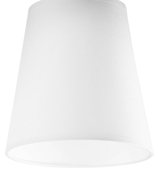 Envostar Risco stropné svietidlo s 1 svetelným textilným tienidlom biele