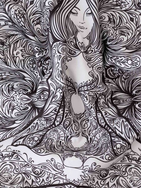 Obliečka na vankúš mikroplyš 45 × 45 cm - Buddha 6 L02