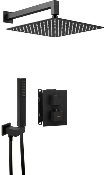 Deante Box sprchová súprava podomietková s termostatom čierna BXYZNEAT