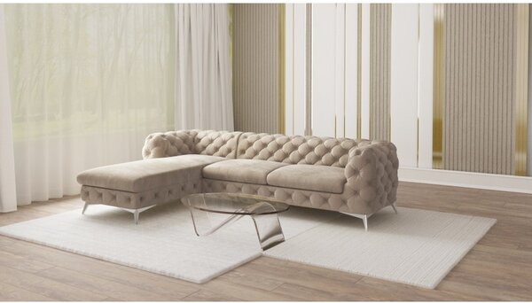 ROHOVÁ SEDAČKA CHESTERFIELD LARISSA PRAVÁ - ĽAVÁ 262 x 200 cm