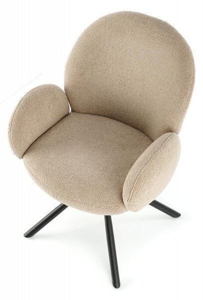 Halmar Otočná stolička / kreslo K498 cappuccino