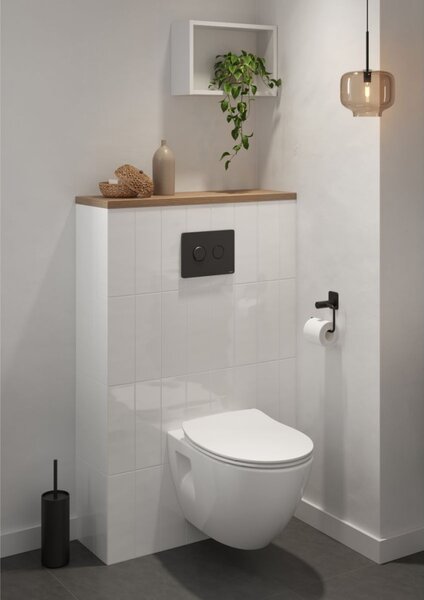 Cersanit Moduo CleanOn, závesná wc misa 53x36,5x36,5 cm s pomaly padajúcim WC sedátkom z duroplastu SET B904, biela, S701-724
