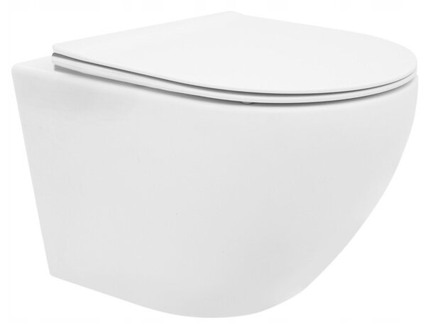 Tece Carlo, sada závesné WC Rea Carlo 49x37 cm + inštalačný modul pod omietku Tece, TEC-9400412-REA-C2760