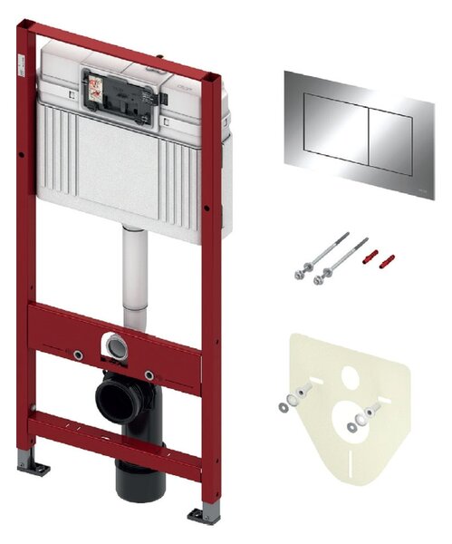 Tece Carlo, sada závesné WC Rea Carlo 49x37 cm + inštalačný modul pod omietku Tece, TEC-9400412-REA-C2760