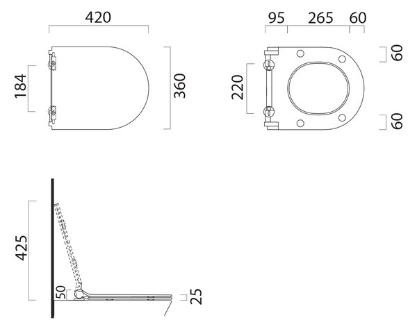 GSI GSI, KUBE X, NORM WC sedátko Soft Close SLIM, duroplast, biela, MS76SN11