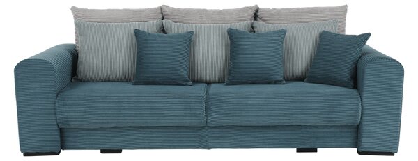 KONDELA Extra priestranná pohovka, modrá/mentolová/svetlosivá, GILEN BIG SOFA
