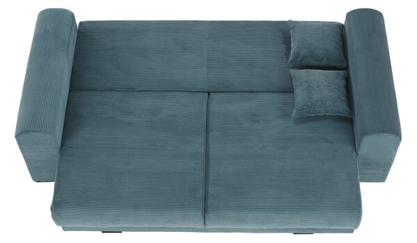 KONDELA Extra priestranná pohovka, modrá/mentolová/svetlosivá, GILEN BIG SOFA