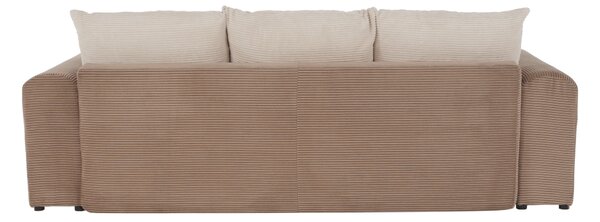 KONDELA Extra priestranná pohovka, svetlohnedá/béžová/krémová, GILEN BIG SOFA